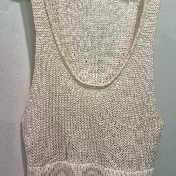 Kimchi Blue Ivory Knit and Flowy Babydoll Style Top Size M - Picture 5 of 14